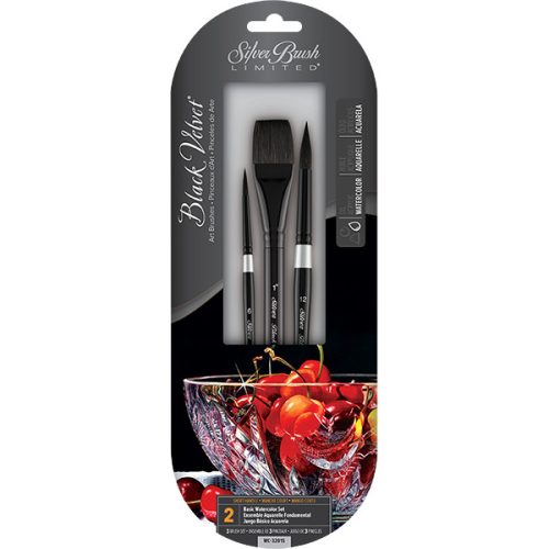 Silver Brush Black Velvet, 3 darabos ecsetkészlet - basic