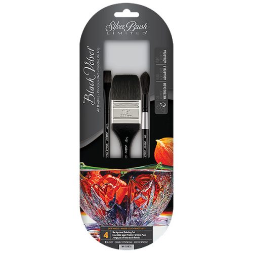 Silver Brush Black Velvet ecsetkészlet háttérfestéshez