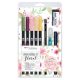 Tombow ecsetfilc készlet akvarellfestéshez - "Floral"