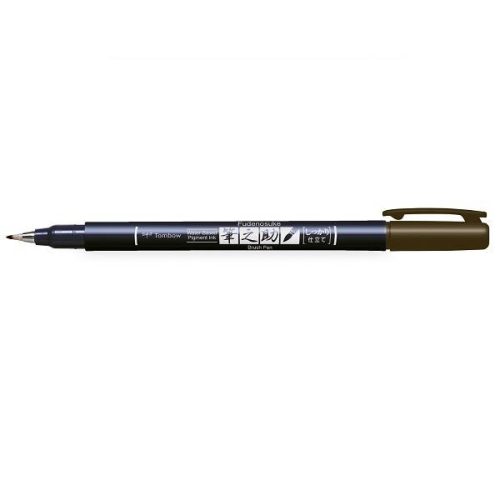 Tombow Fudenosuke színes ecsetfilc, Barna