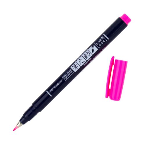 Tombow Fudenosuke ecsetfilcek neon színekben, Neon pink
