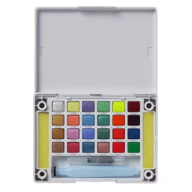   Sakura Koi akvarell festék 24 db-os készlet - metál és fluo