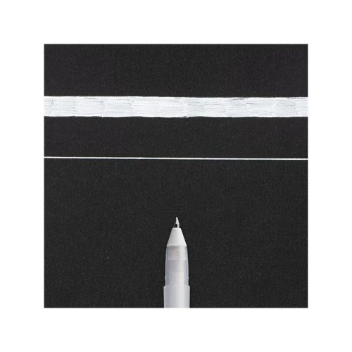 Sakura Gelly Roll fehér zselés toll, több méretben, 08 (0,4 mm)