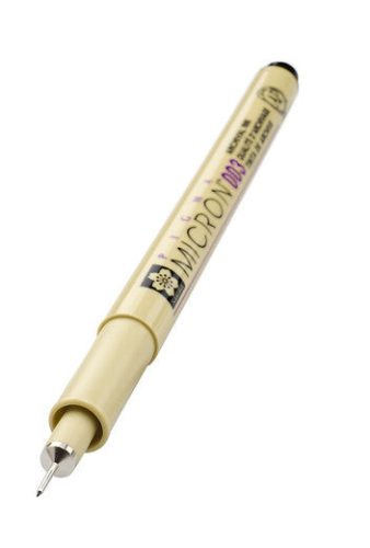 Sakura Pigma Micron toll, 003 (0,15 mm), Fekete