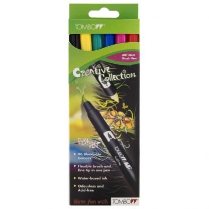 Tombow ABT Dual Brush Pen kéthegyű marker, alapszínek