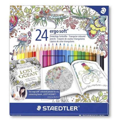 Staedtler Ergosoft 24 db-os színes ceruza készlet exkluzív Johanna Basford kiadás