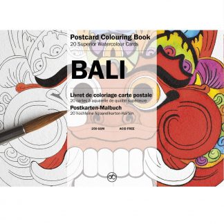 Bali felnőtt színező képeslapkönyv