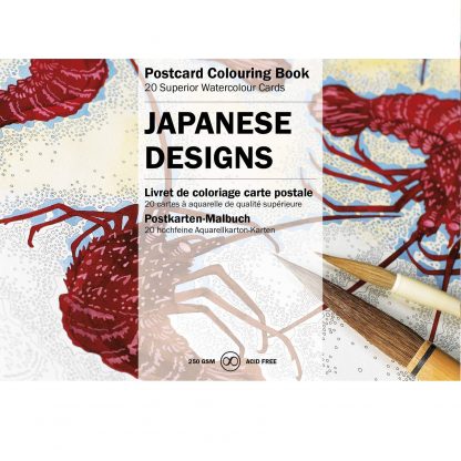 japán minták felnőtt színező képeslapkönyv