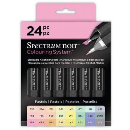 Spectrum Noir alkoholos marker 24 db-os, pasztell színek