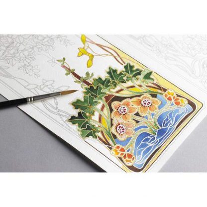 Art Nouveau felnőtt művész színező könyv