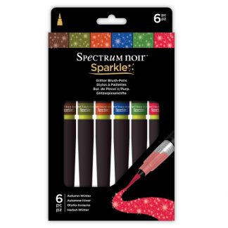 Spectrum Noir Sparkle 6 db-os csillámos ecsetfilc, ősz-tél színek