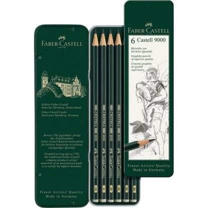 Faber-Castell Castell9000 grafitceruza-készlet 6db-os, nyitott doboz