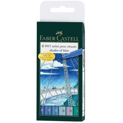 Faber-Castell Pitt ecsetfilc - kék árnyalatai