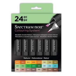 Spectrum Noir alkoholos marker 24 db-os, a természet színei