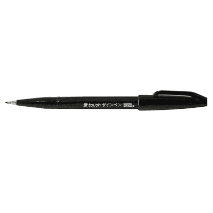 Pentel Pen Touch ecsetfilc fekete