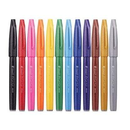 Pentel Pen touch ecsetfilc 12 színben