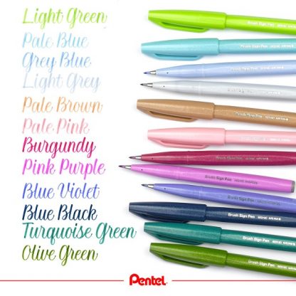 Pentel Touch Sign Pen új színek 2020