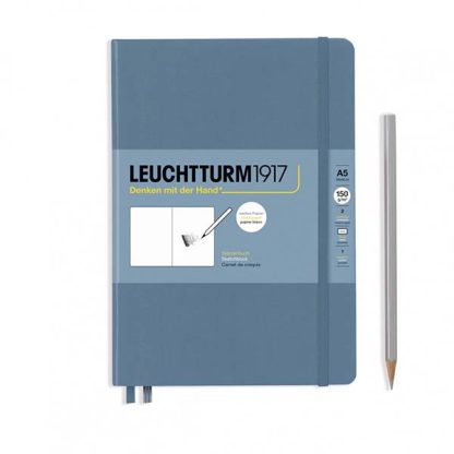 Leuchtturm Medium Sketchbook, A5 - Stone blue