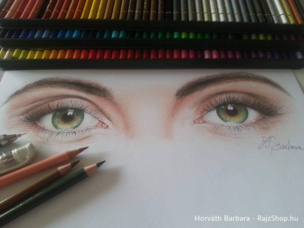 A szem rajzolása, színezése