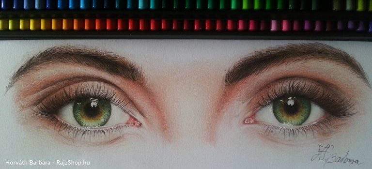 A szem rajzolása, színezése