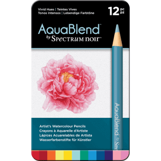 Spectrum Noir AquaBlend 12db-os akvarellceruza készlet, élénk színek