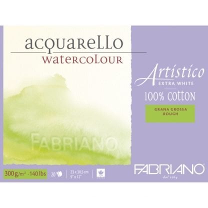 Fabriano Artistico 100% pamut akvarellkarton, textúrált felületű