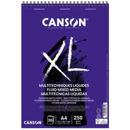 Canson XL Fluid Mixed Media papírtömb, A4
