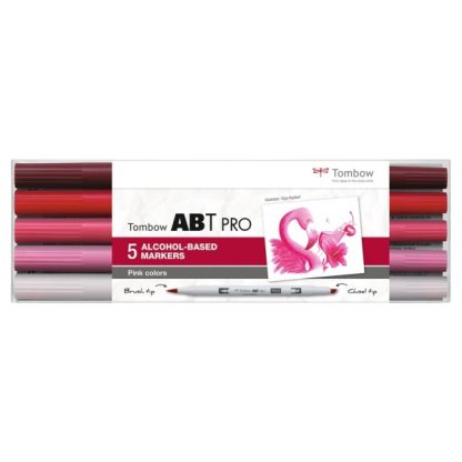 Tombow ABT Pro, 5 db-os készlet, rózsaszín árnyalatok