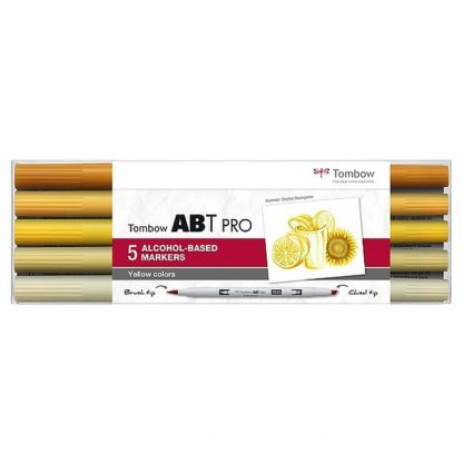 Tombow ABT PRO, 5 db-os készlet, sárga árnyalatok