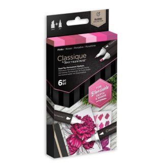 Spectrum Noir Classique alkoholos marker készlet, 6 db – Pinks