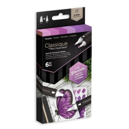 Spectrum Noir Classique alkoholos marker készlet, 6 db – Purples