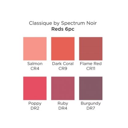 Spectrum Noir Classique alkoholos marker készlet, 6 db – Pirosak