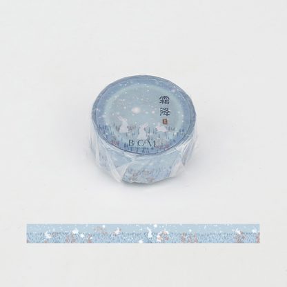 BGM Washi tape, 15 mm - Snowy Bunny