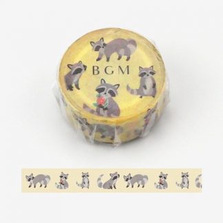 BGM washi tape 15mm x 7m - Raccoon
