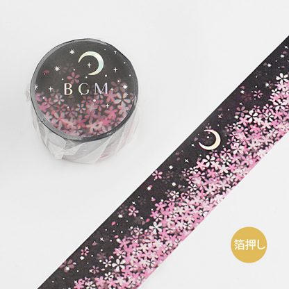 BGM washi tape 30mm x 5m - Sakura Moonlight