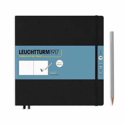 Leuchtturm Quadrat Sketchbook - Black