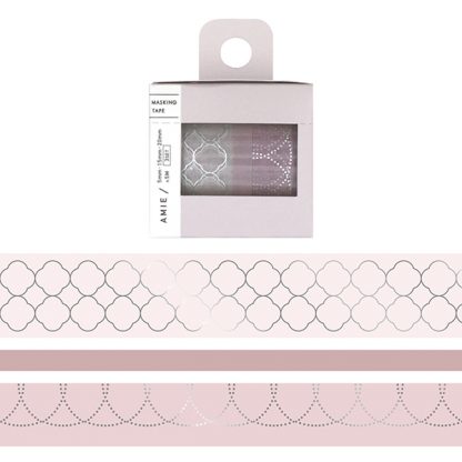 World Craft Washi Tape, 3 db-os szett, pink