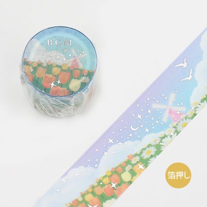 BGM Washi tape, 30mm x 5m - Flower Garden