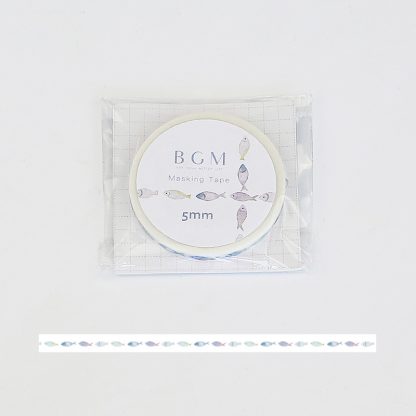 BGM Washi tape, 5 mm x 7m - Fish
