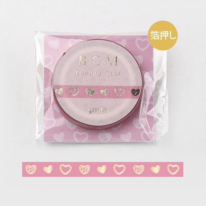 BGM Washi tape, 5 mm x 7m - Rose hearts