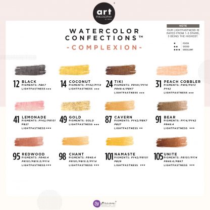 Art Philosophy Watercolor Confections - Complexion színek