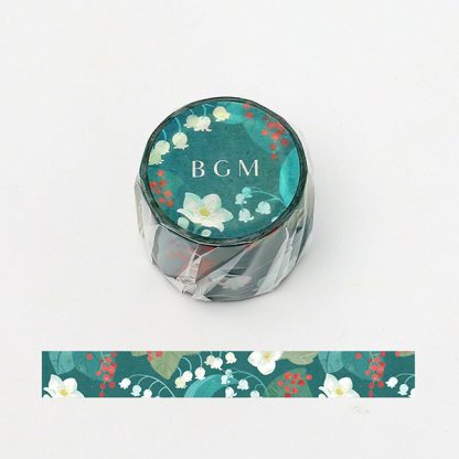 BGM Washi Tape. 30 mm x 7 m - Lily of the Valley