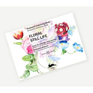 Pepin felnőtt színező képeslapkönyv - Floral still life