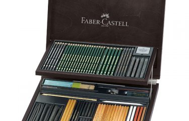 Faber-Castell Pitt Monochrome készlet, fa dobozban - 85 darabos