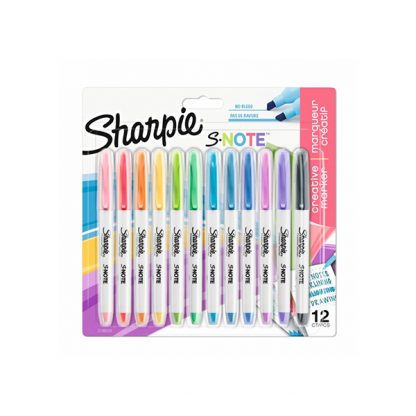 Sharpie S-Note szövegkiemelő készlet, 12 darabos