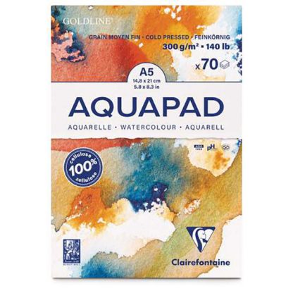 Clairefontaine Goldline Aqua akvarelltömb, 300 g - A5