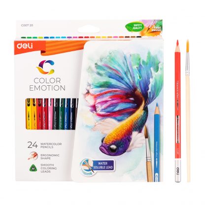 Deli Color Emotion akvarell ceruza készlet - 24 darab