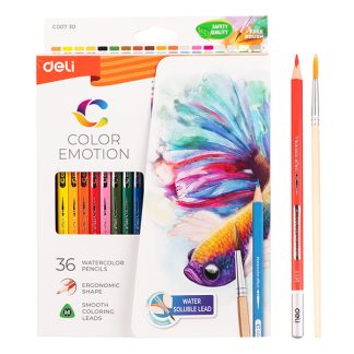 Deli Color Emotion akvarell ceruza készlet - 36 darab