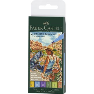 Faber-Castell Pitt Artist ecsetfilc, 6 db - nyári hangulat