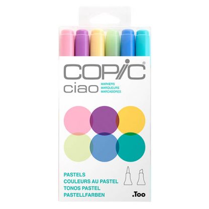 Copic Ciao alkoholos marker készlet, 6 db - Pasztell színek
